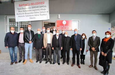 Başkan Sandal sözünü tuttu, Fuat Edip Baksı Muhtarlığı yeni binasında